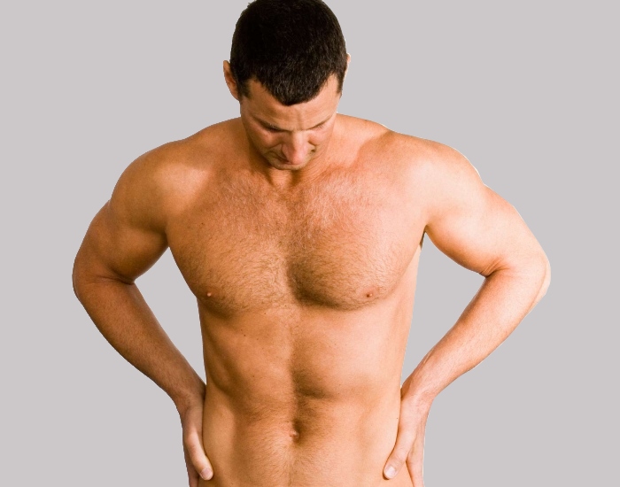 Fairfield County gynecomastia surgerymodel with brown hair